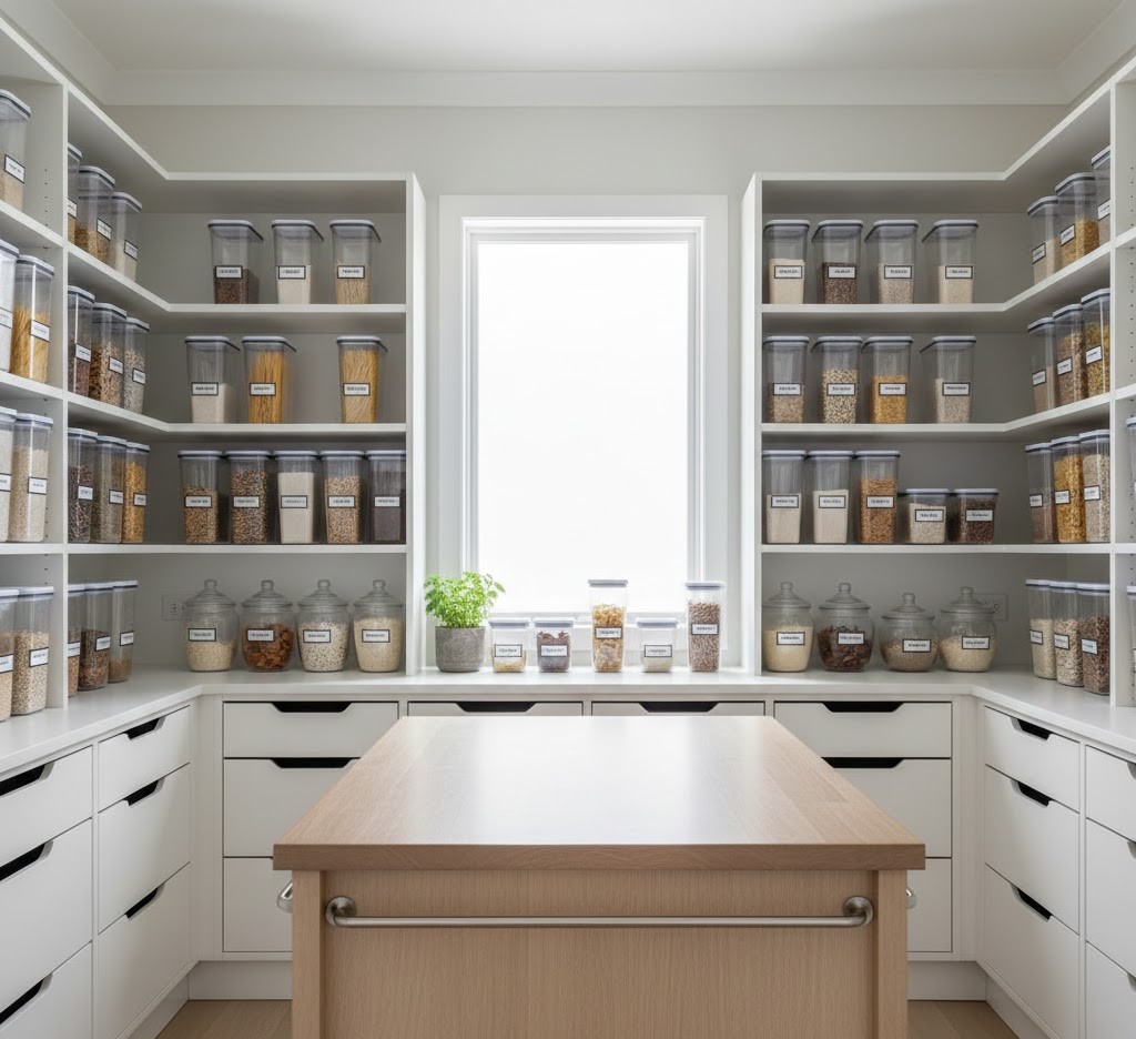 Modern organized pantry